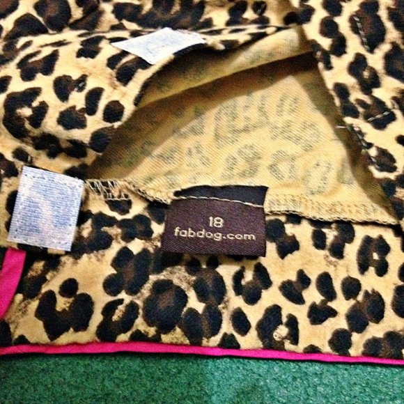 NWOT - Fabdog Leopard Print Pajamas for Dog Pet - Picture 7 of 10